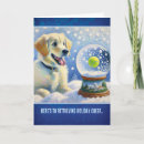 Search for golden retriever christmas cards Snow