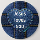 Search for jesus loves you badges Heart