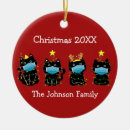 Search for cat face christmas tree decorations Red