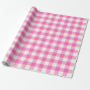 Search for pink gingham wrapping paper Plaid