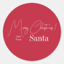 Search for from santa stickers Red