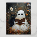 Search for ghost design postcards Trick or treat