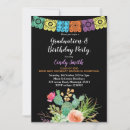 Search for cactus graduation invitations Mexican fiesta