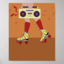 Search for vintage roller skating art Illustration