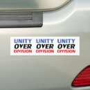 Search for division bumper stickers Red