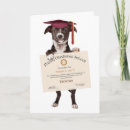 Search for funny dog graduation cards School