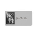 Search for fine art return address labels Black and white