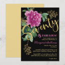 Search for seventy and fabulous invitations Pink