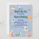 Search for blue whale birthday invitations Turtle