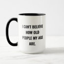 Search for old person mugs Over the hill