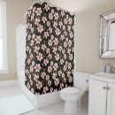 Search for black and blush pink shower curtains Girly