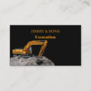 Search for excavation business cards Vehicle