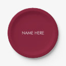 Search for burgundy paper plates Birthday