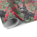 Search for scottish terrier wrapping paper Black