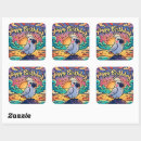 Search for bird birthday stickers Colorful