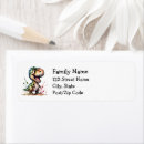 Search for cartoon dinosaur return address labels Funny