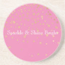 Search for gold confetti coasters Pink