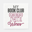Search for book club napkins Wine