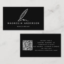 Search for black and silver business cards For her