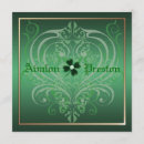 Search for st patricks day wedding invitations Green