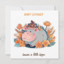 Search for hippo baby shower invitations Rustic