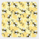 Search for bee pattern stickers Hexagon
