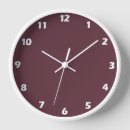 Search for maroon red clocks Elegant