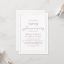 Search for 5th anniversary invitations Minimalist 25th anniversary