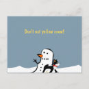 Search for yellow snow postcards Dog