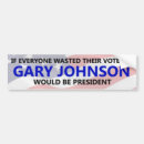 Search for gary bumper stickers Johnson