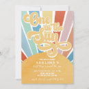 Search for boho chic birthday invitations Retro sunshine birthday