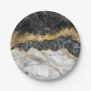 Search for black gold marble plates Stylish