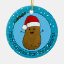 Search for potato christmas tree decorations Food with faces