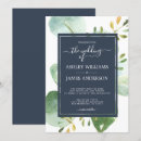 Search for navy and green wedding invitations Botanical