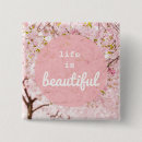 Search for beautiful blossom badges Pink