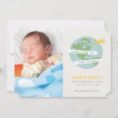 Search for airplane birth announcement cards Modern