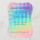 Search for pastel rainbow wedding invitations Colourful