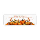 Search for cute pumpkin return address labels Autumn