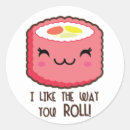 Search for sushi rolls stickers Funny