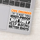 Search for construction engineering stickers Civil