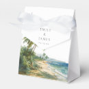 Search for beach wedding favour boxes Modern elegant