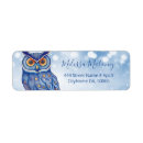 Search for blue owl return address labels Cute