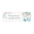 Search for beautiful flower return address labels Watercolor flowers