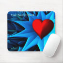 Search for fractal flower mouse mats Red
