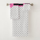 Search for pink white polka dot bath towels Patterned