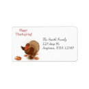 Search for turkey day return address labels Fall