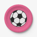 Search for pink soccer plates Party