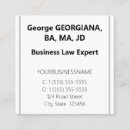 Search for serious business cards Minimalist