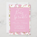 Search for confetti baby sprinkle invitations Gold