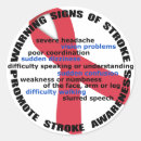Search for symptoms stickers Stroke prevention